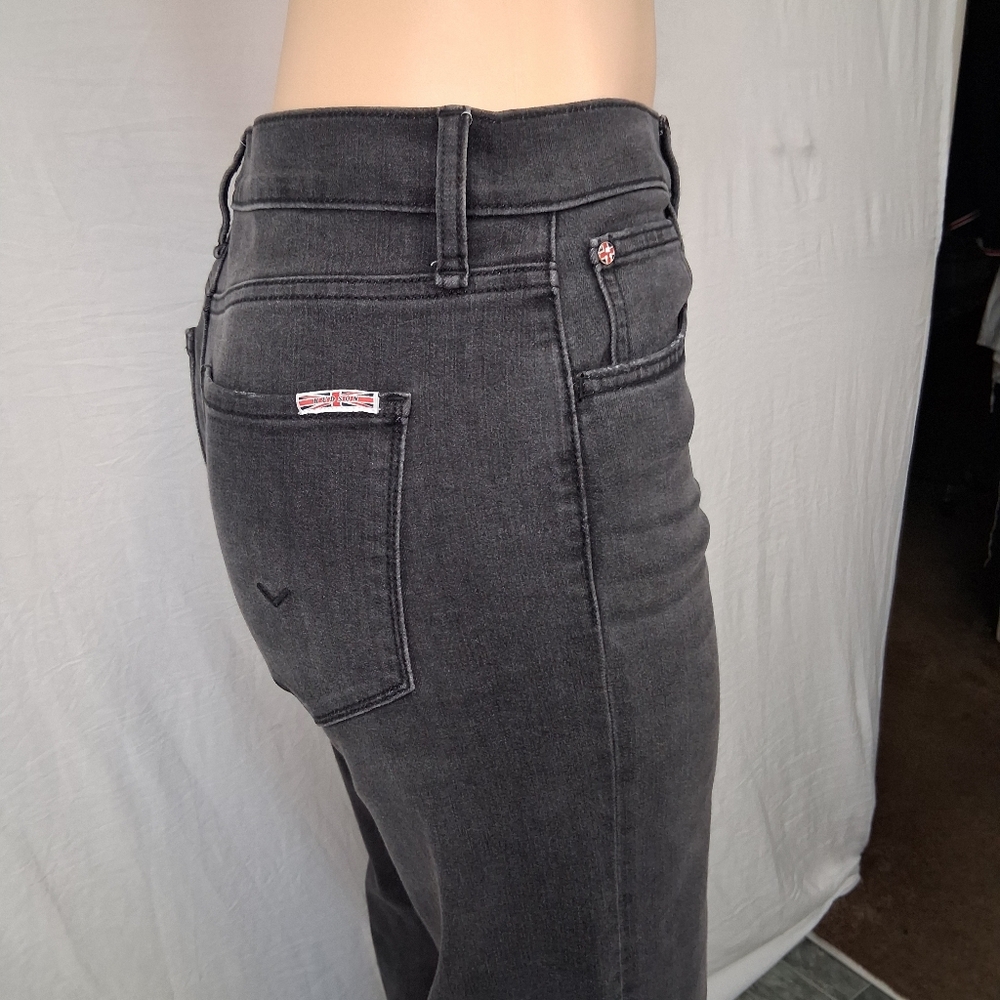 Hudson Jeans Washed Black Cropped Straight Ankle - Picture 6 of 16
